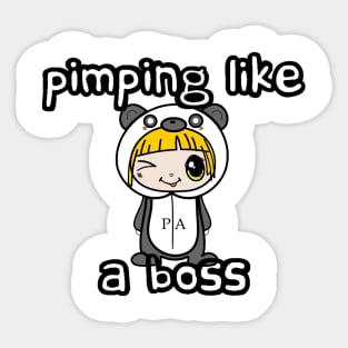 Pimping Like a Boss - PA Sticker